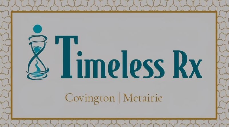 Timeless Rx logo, Covington and Metairie
